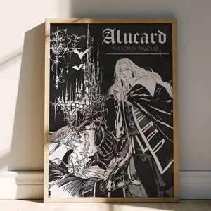 Castlevania Anime Poster - Alucard Art Print