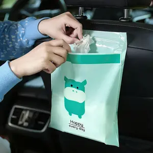 15-Pack Stick-On Trash Bags Extra Large & Thick Disposable Trash Bags for Home, Car, Travel Leak-Proof Adhesive Cleaning Bags