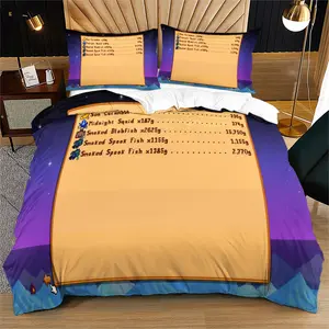 Retro Pixel Style Bedding Set, Includes Vintage Comforter and Coreless Pillowcases, Ideal Gift for Gamers, Bedroom Decoration