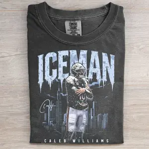 ICEMAN Chicago Football Vintage Style Tshirt, Caleb Williams Era Inspired Graphic Tee, Comfort Colors Game Day Top, Unisex Fit