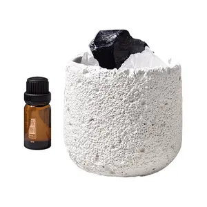SONG CHAO "Cold Mountain" Series Aroma Diffuser Stone Set - Luxury Home Fragrance, Giftable Decor, Includes Diffuser Stone, Crystal Beads & Essential Oil (Gardenia Bloom)