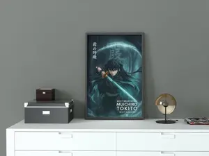 [Sale Off Up To 50%] [No Frame] Muichiro Tokito Demon Slayer Poster Print, Mist Hashira Kimetsu no Yaiba Anime Wall Art