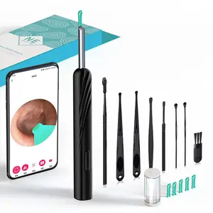 Electric Earwax Removal Kit, 1 Box Earwax Removal Tool with Camera & Accessories, 1080P Wireless Ear Cleaner, Visual Ear Cleaner for Smartphone
