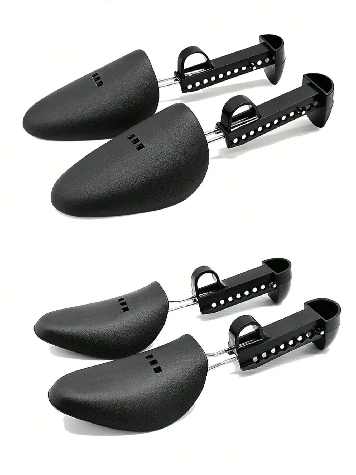 Unisex Adjustable Plastic Shoe Trees, PU Leather Shoe Lasts, Sports Shoe Shapers, 1 Pair Shoe Stretchers, Shoes Accessories for Men & Women
