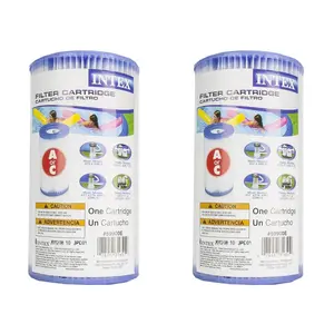 Intex 29000E Pool Easy Set Type A Replacement Filter Pump Cartridge, (2 Pack)