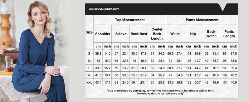 Womens Pajama Sets 2 Piece Lounge Set Fall Winter Pajamas Loose fit version Slim model Womens Pajama Sets 2 Piece Lounge Set Fall Winter Pajamas Loose fit version Slim model