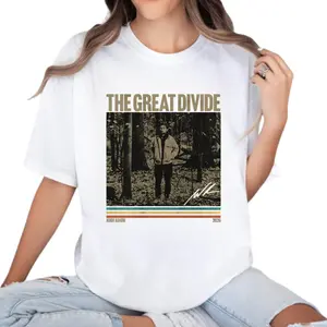 The Great Divide 2026 Shirt, Indie Folk Forest Graphic Tee, Vintage Acoustic Music Aesthetic Apparel, Retro Nature Inspired Hoodie Sweatshirt T Shirt, Rustic Woodland Singer Style Gift For Fans Men Women
