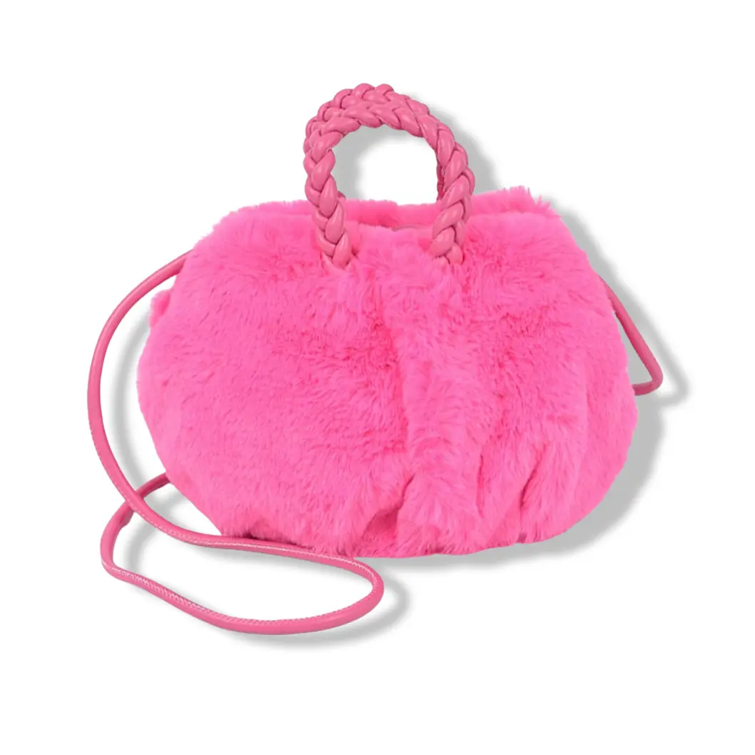 Warm & Fuzzy Feeling Crossbody - Fuchsia