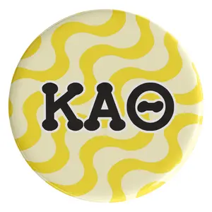 Kappa Alpha Theta Groovy Sorority Button