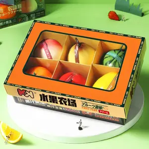 YO MAN Fruit Jelly Gift Box 660g - 6 Fruit Shapes, 15% Real Fruit Juice, Q-Bounce Texture, 0 Fat, Healthy Snack, White Peach, Apple, Mango, Orange, Watermelon, Pear