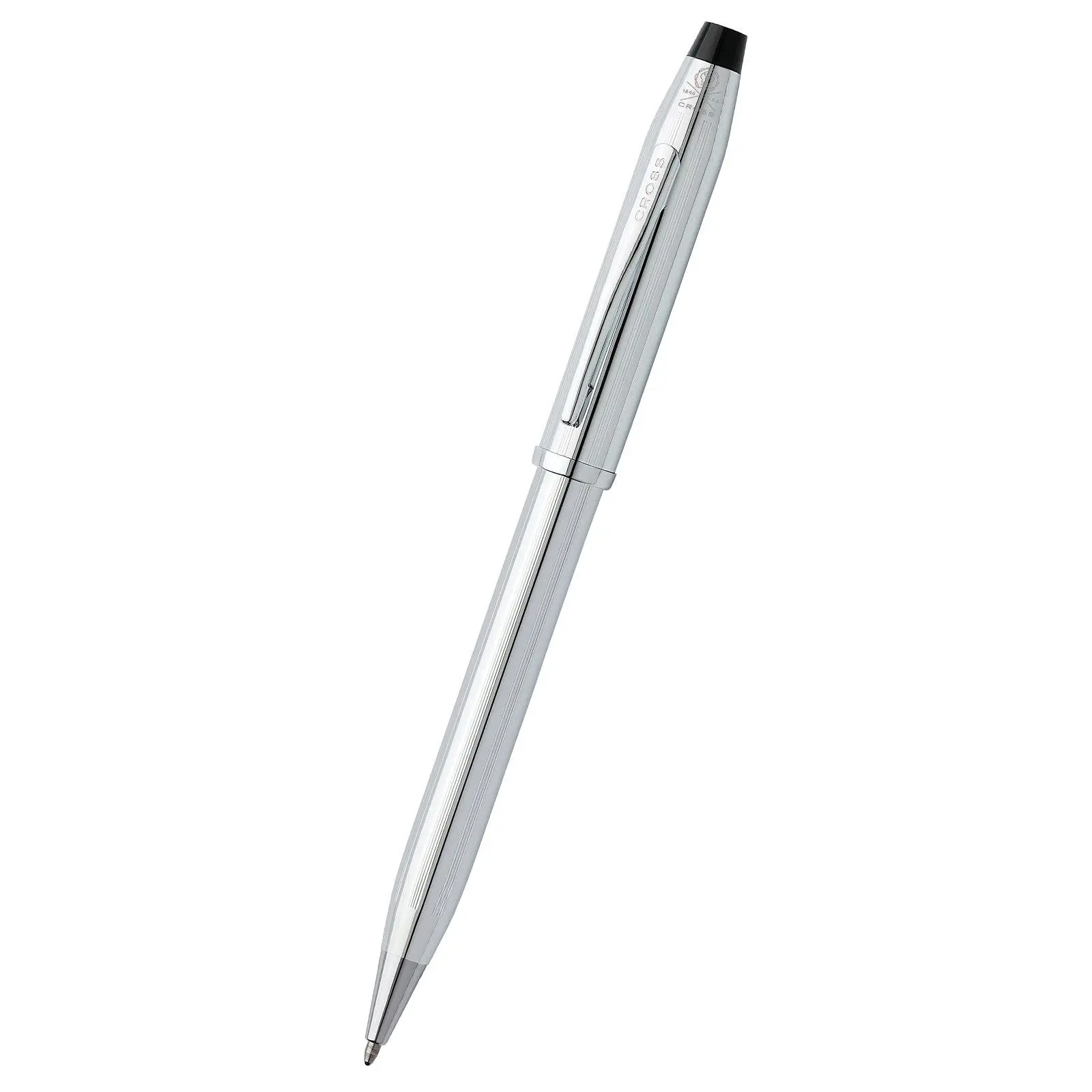 A.T. Cross Century II Lustrous Chrome Ballpoint Pen, Premium Office Writing Tool for Professionals, High-Quality Ball Point Pens, Aesthetic Pens