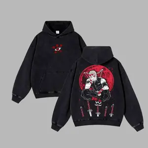 Tengen Uzui Graphic Tee - Demon Slayer Anime Retro Unisex Acid Washed T-Shirt, Hoodie, Oversized Unisex Anime Merch, Soft Cotton Streetwear Clothes, Unisex Manga Apparel, Gift for Anime Fans, Christmas Gift