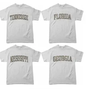 University College Camo State T-Shirt – Sport Grey, Custom Your Team, State College Varsity Name Shirt, Game Day Outfit