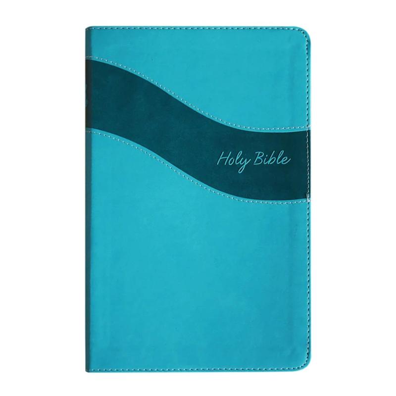 Custom NIV Teal Standard Size Premium Indexed Holy Bible Small Print - Tiktok