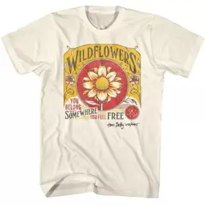 Tom Petty Wildflowers Music unisex cotton Shirt Graphic Tee Cotton Unisex T-Shirt