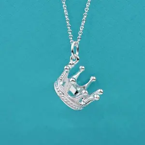Minimalist Royal Crown Necklace, Delicate Design, Polished Finish, Perfect for Gifting & Daily Wear