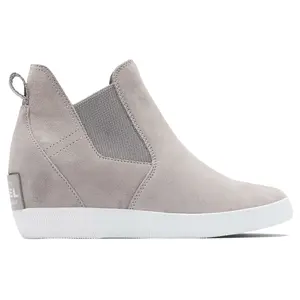 Sorel Womens Out N About Slip-On  Casual Boots Ankle Low Heel 1-2" - Grey