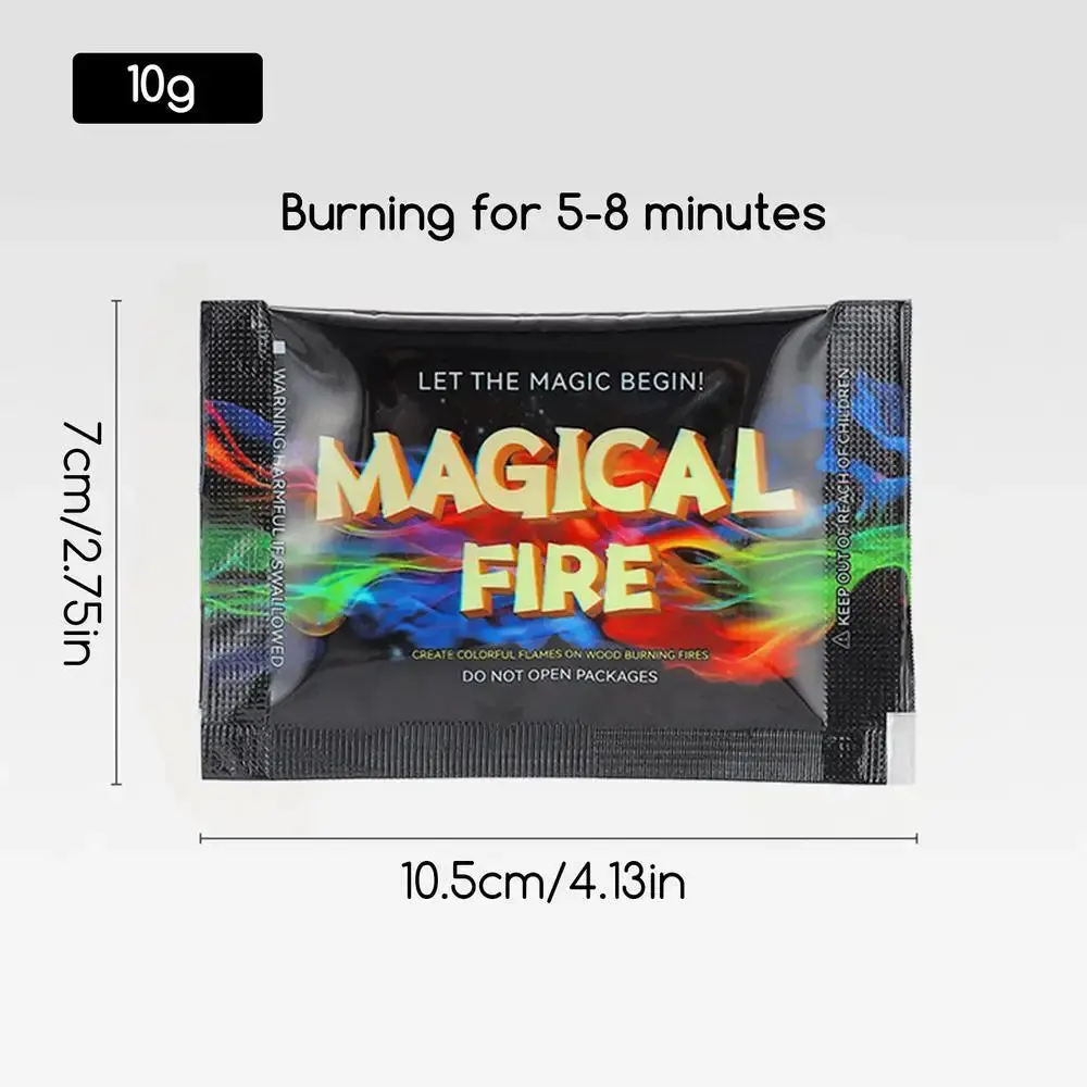Bonfire Magic Color Changing Powder – Create Dazzling Rainbow Flames
