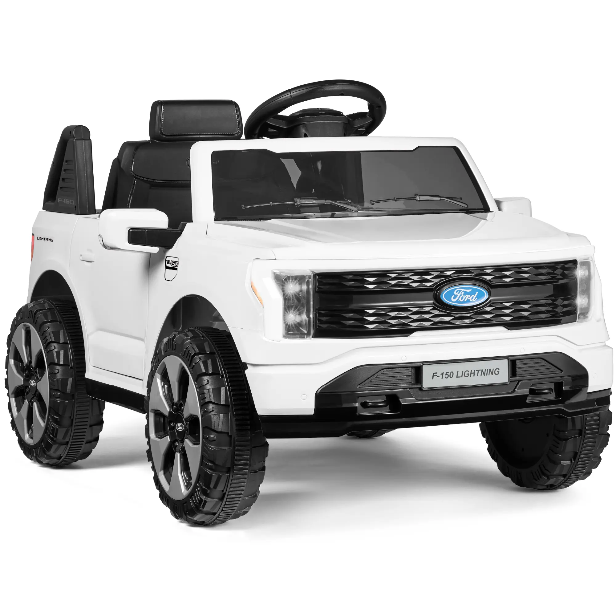 Best Choice Products Kids 12V Ride On Car Officially Licensed Ford Lightning Truck w/ Remote, LED Lights