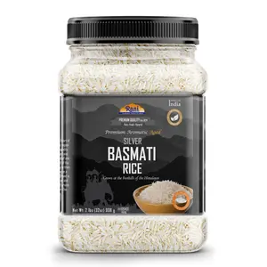 Rani Silver White Basmati Rice Extra Long Aged 32oz (2lbs) 908g PET Jar ~ All Natural | Gluten Friendly | Vegan | Indian Origin | Kosher | Export Quality