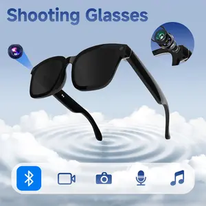 Camera Smart Glasses, 1200P Video Anti-Shake HD Photo (Indicator Light On When Working), Bluetooth Control, Smart Translation, Wireless Noise Reduction Call, Music Play, Ideal For Outdoor And Travel