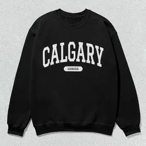 Calgary Sweatshirt Canada Collegiate Crewneck Sweater Unisex