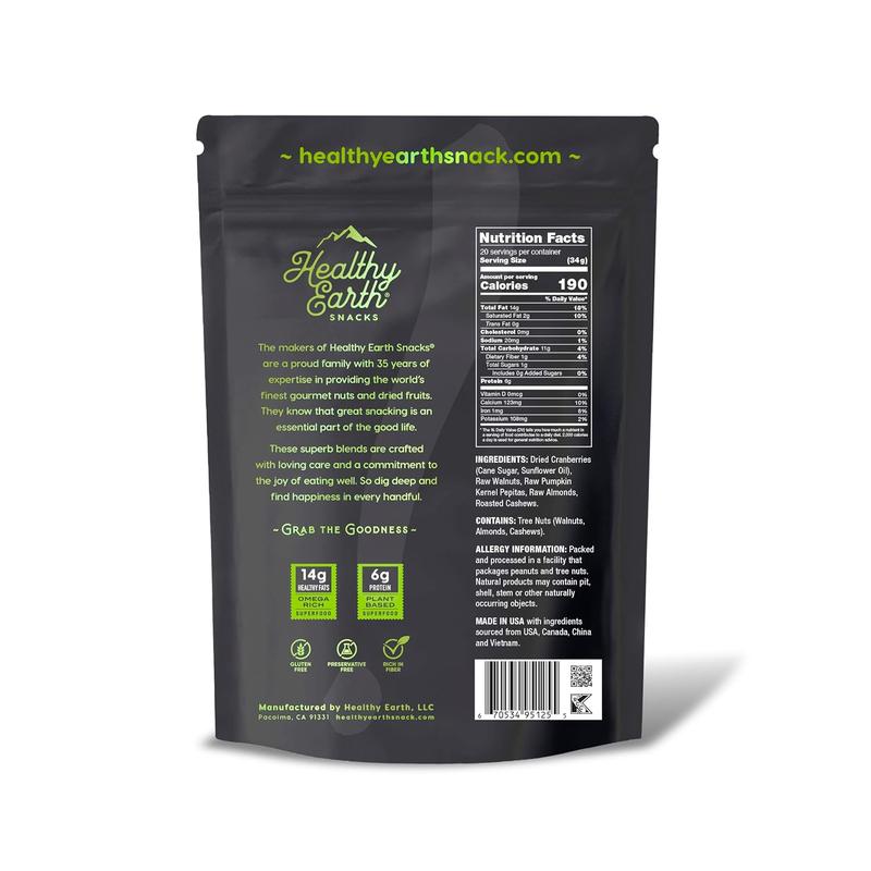 Mixed Nuts Unsalted | Trail Mix | Trail Mix without Peanuts | Gourmet Snacks, Protein Snacks, Gluten Free, No Preservatives, High Fiber (Omega-3 and Omega-6)