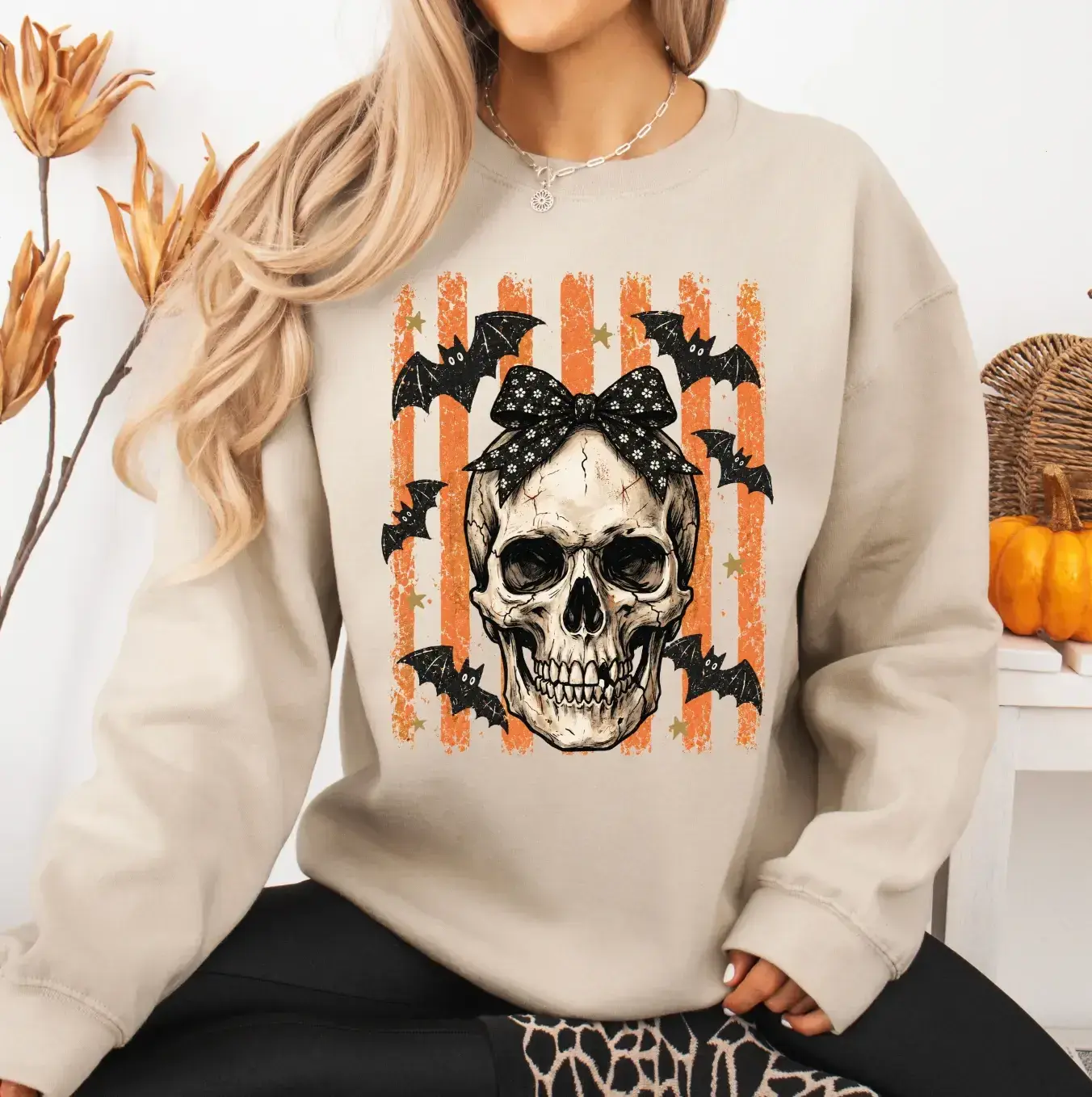 [Saleup to 45%] Cute Girly Skelly Sweatshirt or T-Shirt, DTG Printed