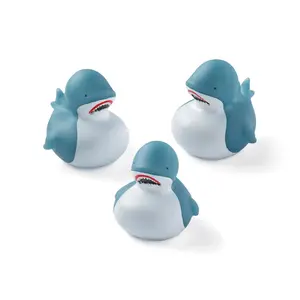 2" Classic Great White Shark Rubber Ducks - 12 Pc.