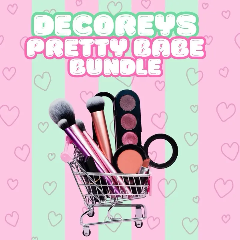 Decoreys Pretty Babe Bundle - 20+ Makeup Brushes Palette & Accessories Set for Beauty Enthusiasts with Essential Tools & Luxe Version Options