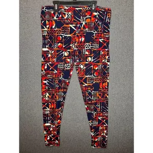Lularoe Leggings Women's Tall Curvy Graphic Print Tapered Ankle Sport Geometric