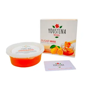 Sugaring Paste Hair Removal 12 oz, No Strips Needed Hard Wax for Brazilian, Face and Body by YoustinaNaturals