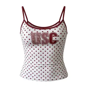 USC Tank Top Women, Trojans Y2K Varsity Graphic Tank, College Girl Aesthetic, Game Day Outfit, University of Southern California Shirt