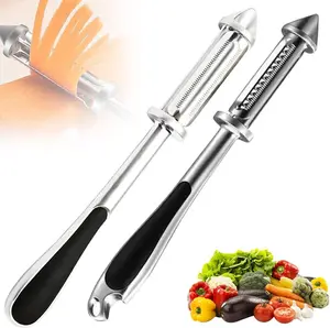 All In One Vegetable Peeler,Potato Peelers Fruit and Vegetable Peeler Shredder Scrape,Stainless Steel Multifunctional Veggie Peeler Home Gadgets with Bottle Opening Function