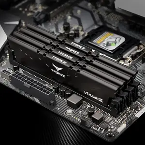 TEAMGROUP T-Force Vulcan Z DDR4 16GB Kit (2x8GB) 3200MHz (PC4-25600) CL16 Desktop Memory Module Ram Black TLZBD416G3200HC16FDC01