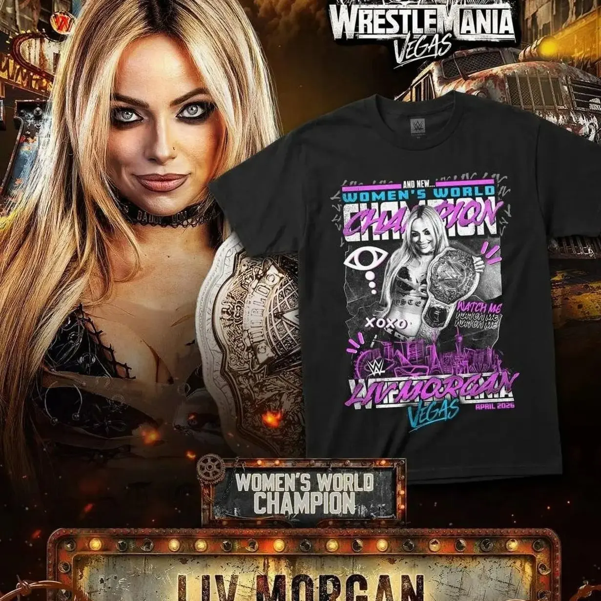 Liv Morgan Shirt, Liv Morgan Women's World Champion Shirt, WWE Merch, Gift For Wrestling Fans