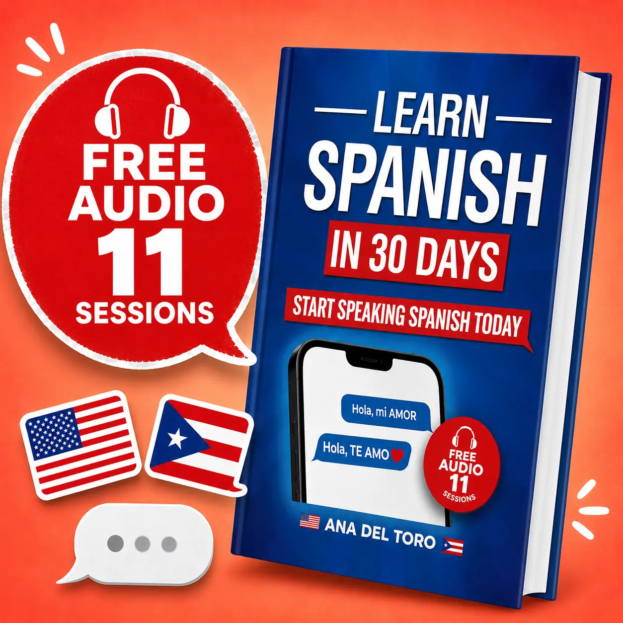 Learn Spanish in 30 Days Paperback Workbook for Beginners .