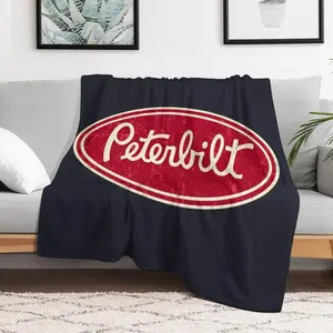 Peterbilt Truck Racing Vintage Throw Blanket Bed linens Soft Big Blankets Multi-Purpose for babies Blankets