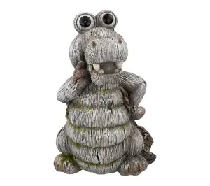 Northlight Sassy Crocodile Outdoor Garden Statue - 13.25"