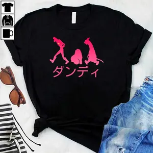 Space Dandy Silhouette &Quot;Dandy&Quot; (Pink)   T-Shirt
