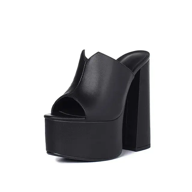 Bratt Platform Slide - Black Bratt Platform Slide - Black