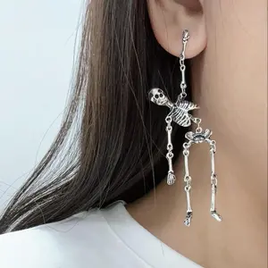 Hanging Skeleton Earrings - Unique Design Accessory for Personal Style