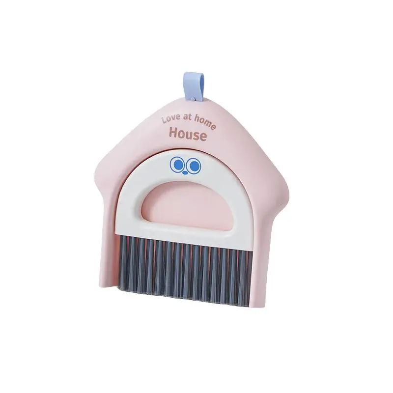 1-Piece Space-Saving Ins-Style Mini House-Shaped Broom Desktop Cleaning Set for Students, Ideal for Desk & Keyboard Gap Sweeping, Home & Party Bag Gift Supply, Desk Cleaning
