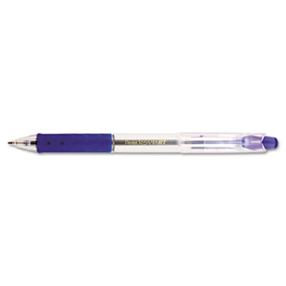 Pentel R.S.V.P. RT Retractable Ballpoint Pen - Blue Ink - Medium Point - 12-Pack, Durable Stainless Steel Tip, Consistent Line, Latex-Free Grip, Reduces Writing Fatigue, Smooth Writing Ballpoint, Sturdy
