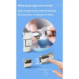 Lazy Shoelace Fasteners - Adjustable Elastic Locking Buckles Wide Laces Unisex