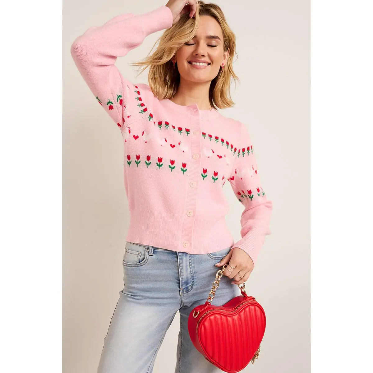 Alexa Chicks and Tulips Cardigan - francesca's - TikTok Shop