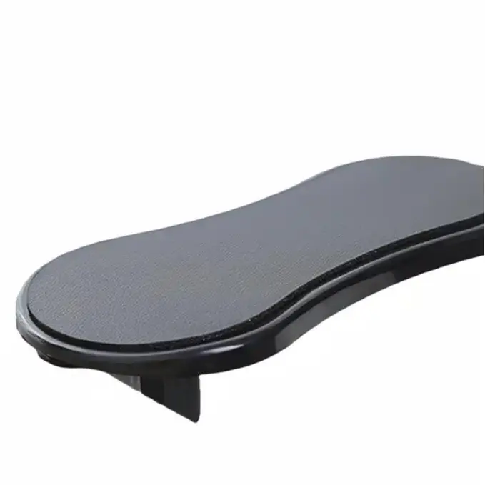 Computer Arm Rest for Desk, Adjustable Ergonomic Wrist Rest Support for Keyboard Armrest Extender Rotating Mouse Pad Holder for Table, Office, Chair, Desk, Black,