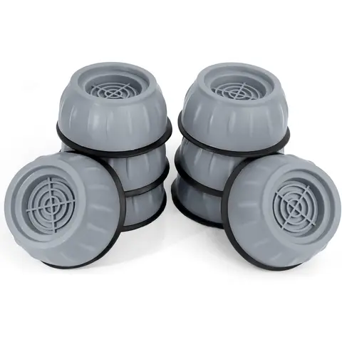 8 Pack Anti-Vibration Pads for Washing Machine and Dryer, Noise-Cancelling Shock Absorber, Stabilizer with Suction Cup Feet, Universal Washer Leveling Pads, Anti Slip Shock and Noise Cancelling Vibration Rubber