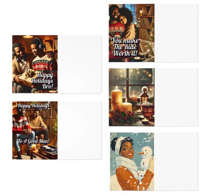 Variety 5-pack Cheers & Warm Wishes: Holiday Celebration Card Collection