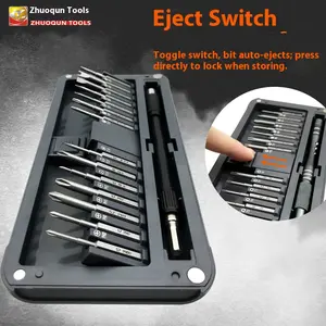 Strong Magnetic Extended S2 Bits 30-in-1 Multi-Function Screwdriver Set for Mobile Phone, Computer, Telecommunications, and Watch Repair and Disassembly